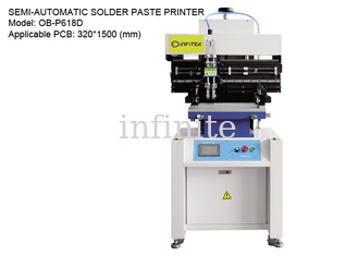 Imprimante de pâte à souder sur rail coulissant semi-automatique pour carte PCB 320*1500mm