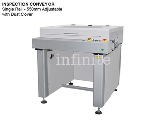 Convoyeur d'inspection de carte PCB à voie unique 220V largeur maximale de carte PCB haut de gamme 550mm