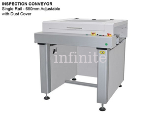 Largeur du convoyeur d'inspection SMT à voie unique 650mm avec cache anti-poussière