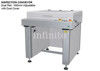 haut de gamme à double rail de contrôle de PLC de convoyeur d'inspection de carte PCB 100VA avec la couverture anti-poussière