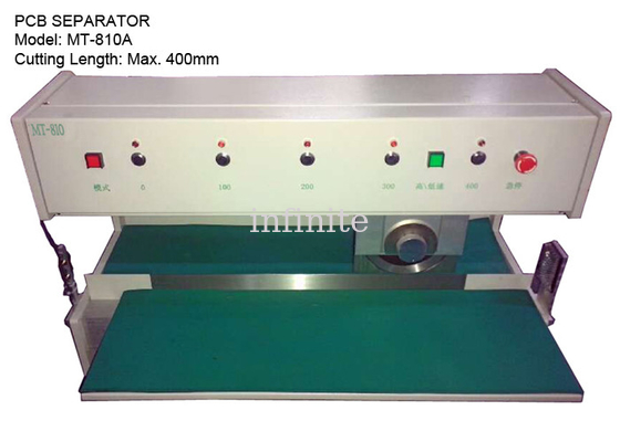 longueur maximum de coupe de la découpeuse 300mm/s 400mm de panneau de convoyeur de tour de carte PCB de 1,0 - de 3.2mm