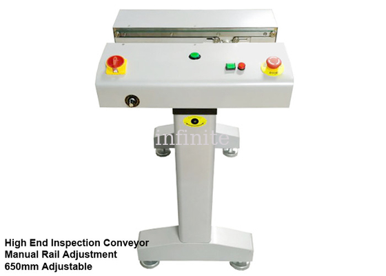 convoyeur de lien de carte PCB de 650mm 20M/min 0.5m à 0.6M avec l'ajustement manuel de largeur de rail