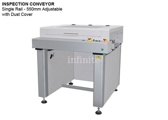 Convoyeur d'inspection de carte PCB à voie unique 220V largeur maximale de carte PCB haut de gamme 550mm