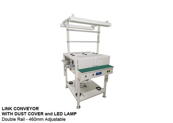 longueur de l'équipement de manutention de carte PCB de convoyeur de 460mm SMT longueur de 0.5m avec la lumière de LED