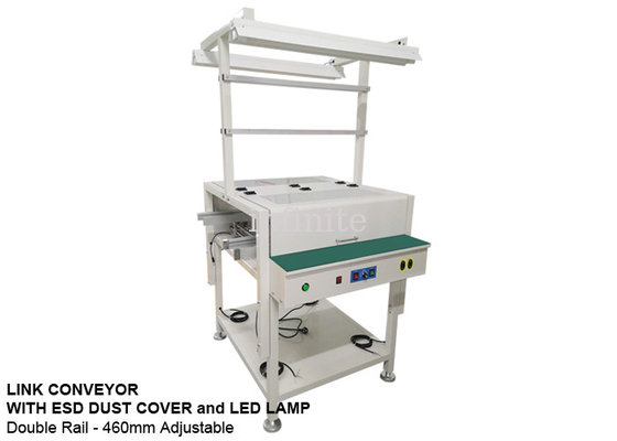 convoyeur de 2m 2.5m SMT, largeur réglable du Double-Rail 460mm de machine de placement de SMT