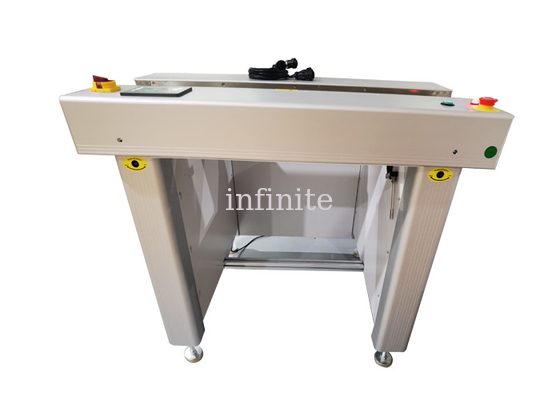 haut de gamme de double rail de convoyeur d'inspection de carte PCB de 0.8m à de 1m avec la couverture anti-poussière