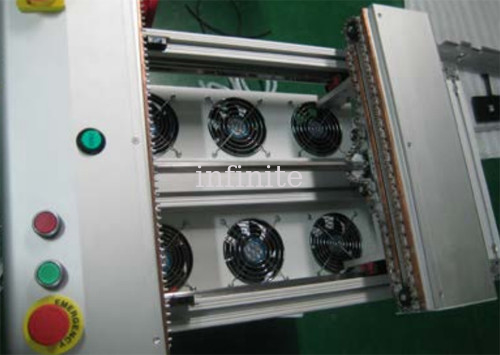 Convoyeur industriel de carte PCB de SMT d'utilisation avec des fans sur le fond